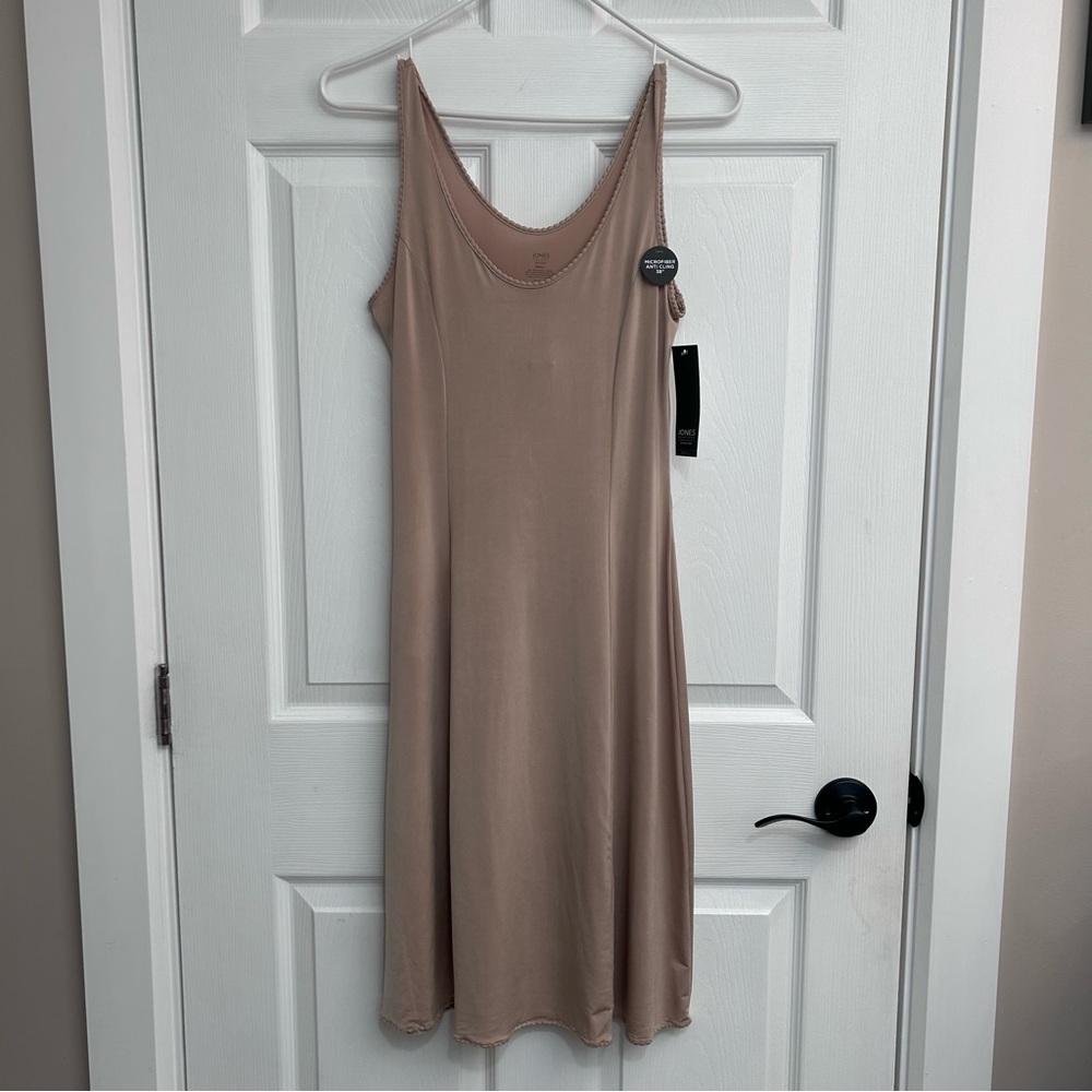 Jones New York Nude Slip Midi Dress